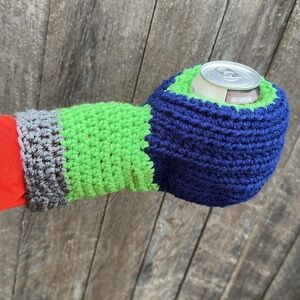 Seahawks Crochet Koozie Mitt
